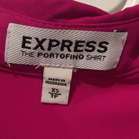 Express original fit Portofino pink blouse size XS - Picture 5 of 7